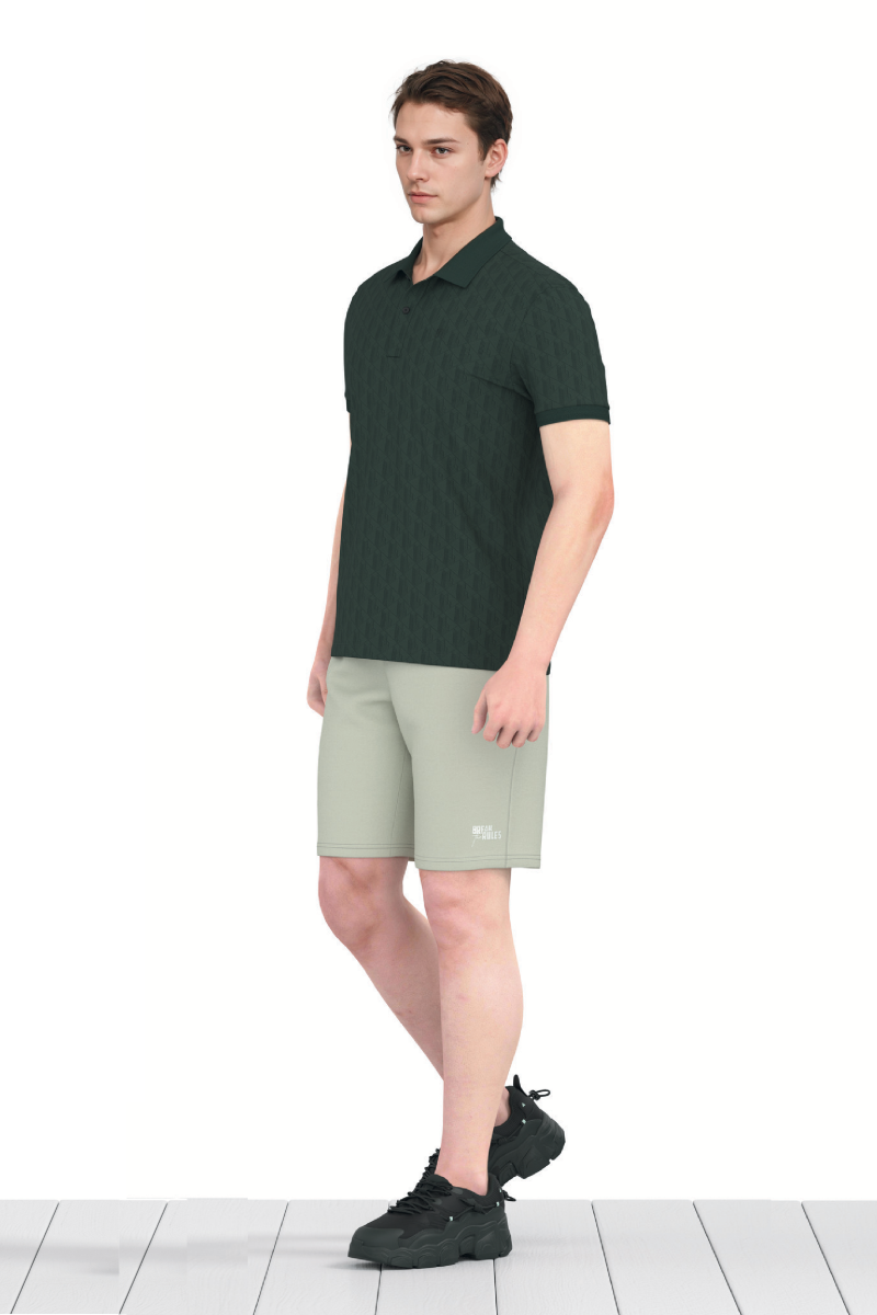 Quần short nỷ nam Novelty Regular fit xám nhạt NQNMMDMT3R250056Q