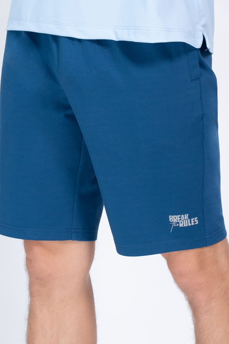 Quần short nỷ nam Novelty Regular fit Xanh két NQNMMDMT3R250058Q