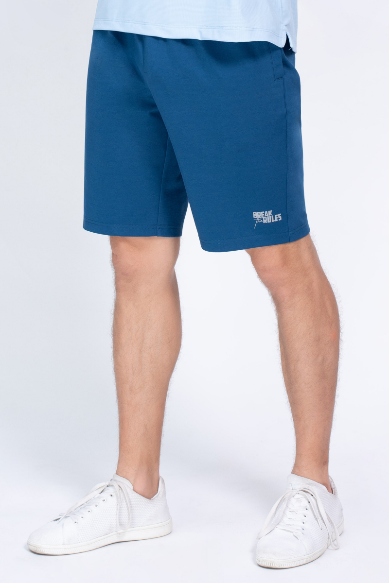 Quần short nỷ nam Novelty Regular fit Xanh két NQNMMDMT3R250058Q
