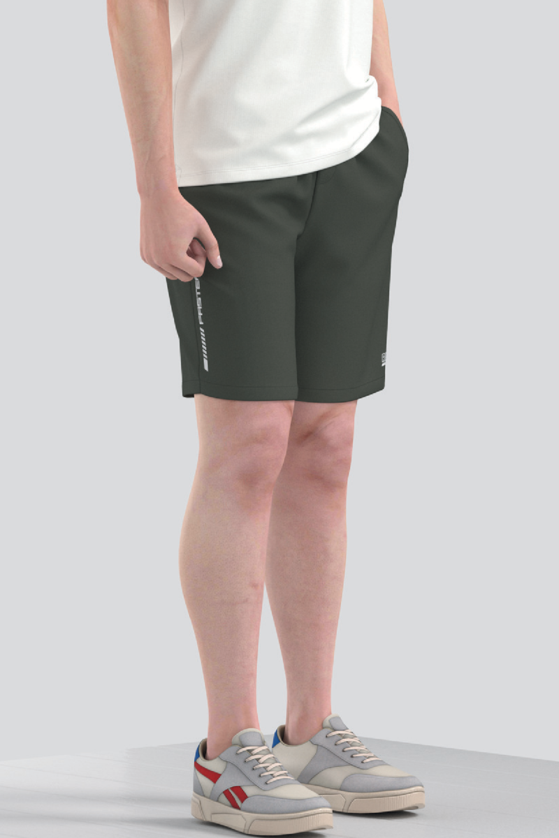 Quần short linen nam Novelty 0Ply Regular fit  nâu sáng NQSLMTMCSR2500040