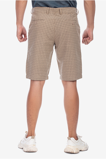 Quần Short Khaki nam Novelty caro NSKMINNCTR1814090