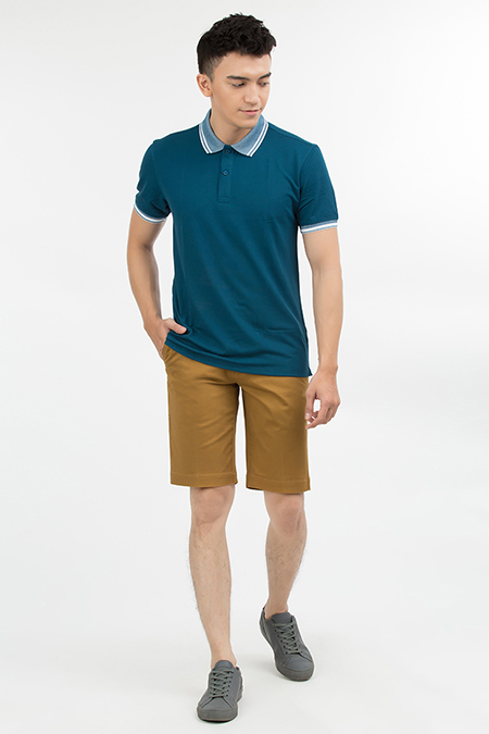 Quần Short Khaki nam Novelty màu nâu NSKMMDMCSR1800740