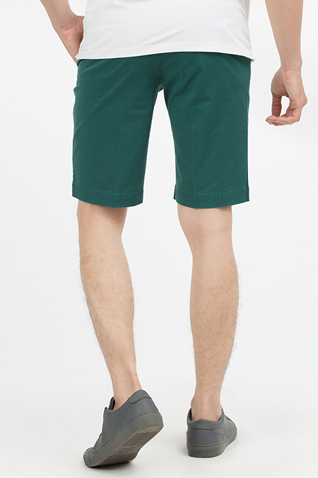 Quần Short Khaki nam Novelty màu xanh lá NSKMMDMCSR1800750