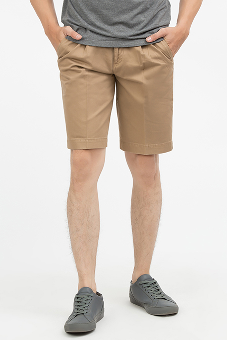 Quần Short Khaki nam Novelty màu nâu NSKMMDMCTC1801261