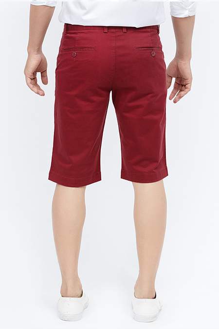 Quần Short Khaki nam Novelty màu đỏ đô NSKMMDNCSR1618710