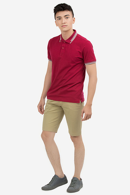 Quần Short Khaki nam Novelty màu be nhạt NSKMMNMCSR1800870