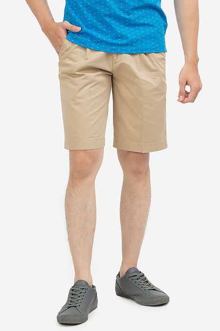 Quần Short Khaki nam Novelty màu kem NSKMMNMCTC1801251