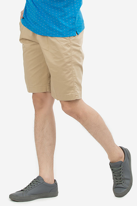 Quần Short Khaki nam Novelty màu kem NSKMMNMCTC1801251