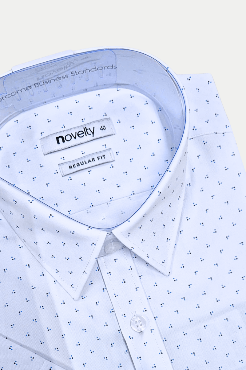 Áo sơ mi nam ngắn tay Novelty Regular fit hoa văn NSMMINMRCR240634N