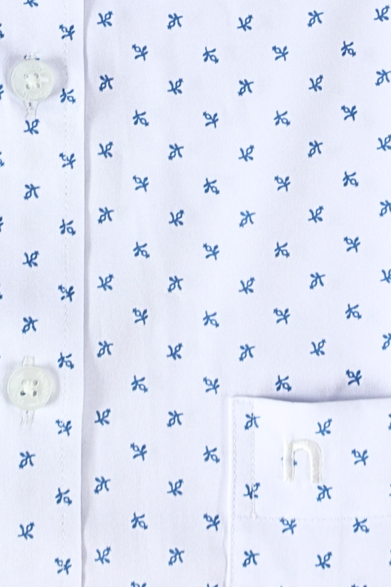 Áo sơ mi nam ngắn tay Novelty Casual Hoa văn NSMMINMSPB250076N