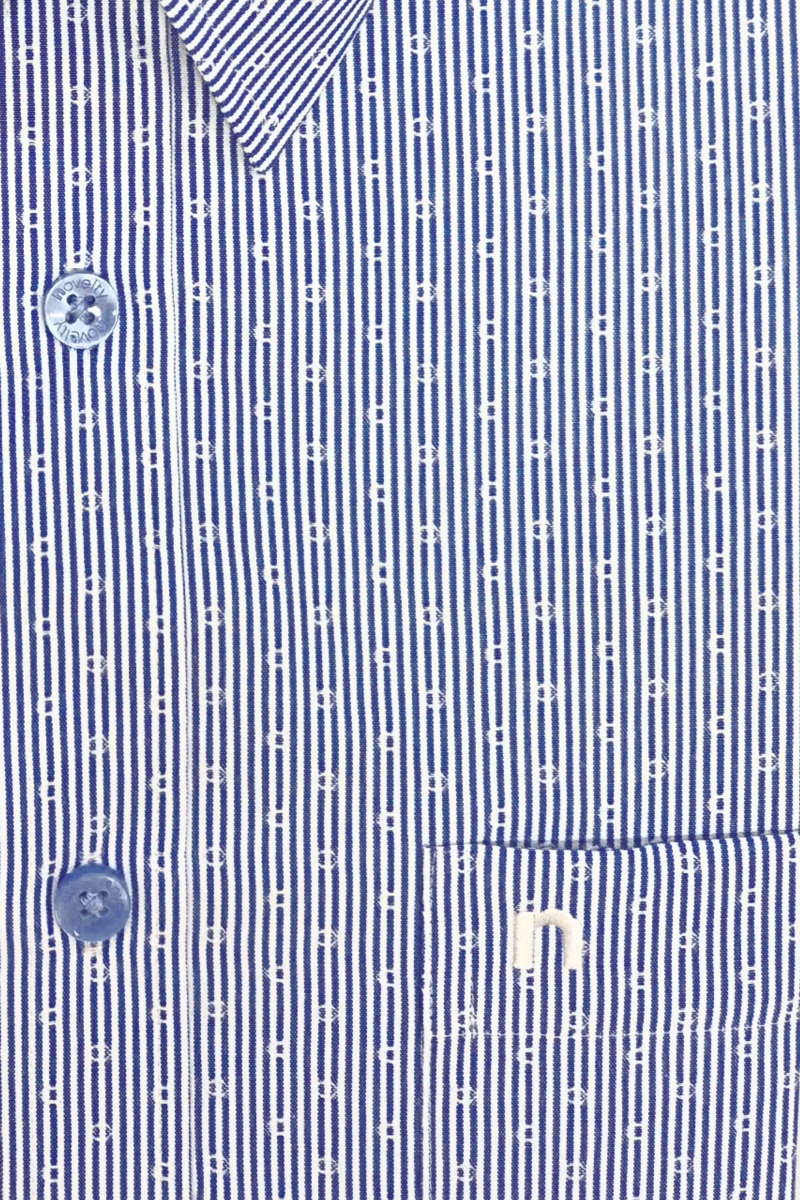 Áo sơ mi nam dài tay Novelty Classic hoa văn sọc NSMMSNMRCC240631D