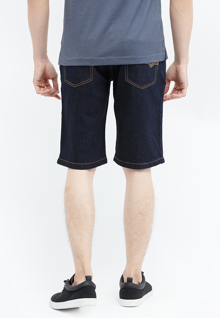 Quần jean short nam Novelty Slim Fit màu xanh đen NSJMMDNCSI1701110