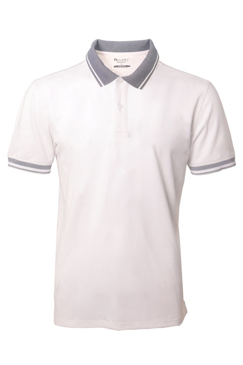 Áo thun Polo nam Novelty màu  trắng NATMMWMT3R180039N