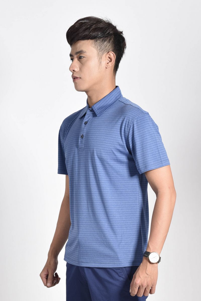 Áo Polo nam Novelty Regular fit kẻ sọc NATMSBNSPR181209N