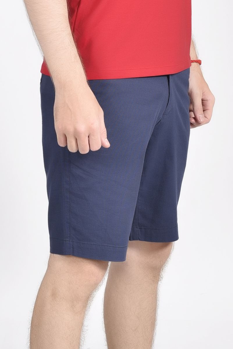 Quần short linen nam Novelty xanh đen NSKMMNMCSR1813920