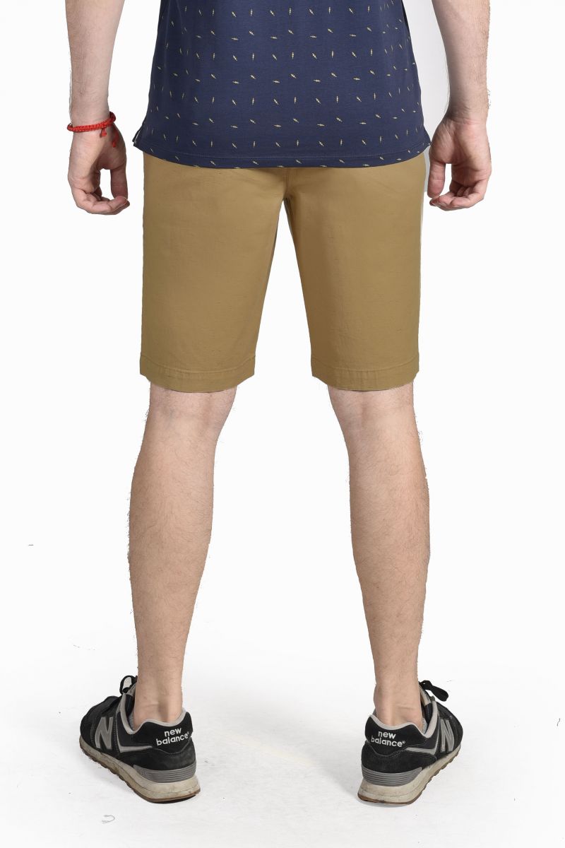 Quần Short linen nam Novelty màu nâu đất phẩy sơn NSKMHTNCSR1811860