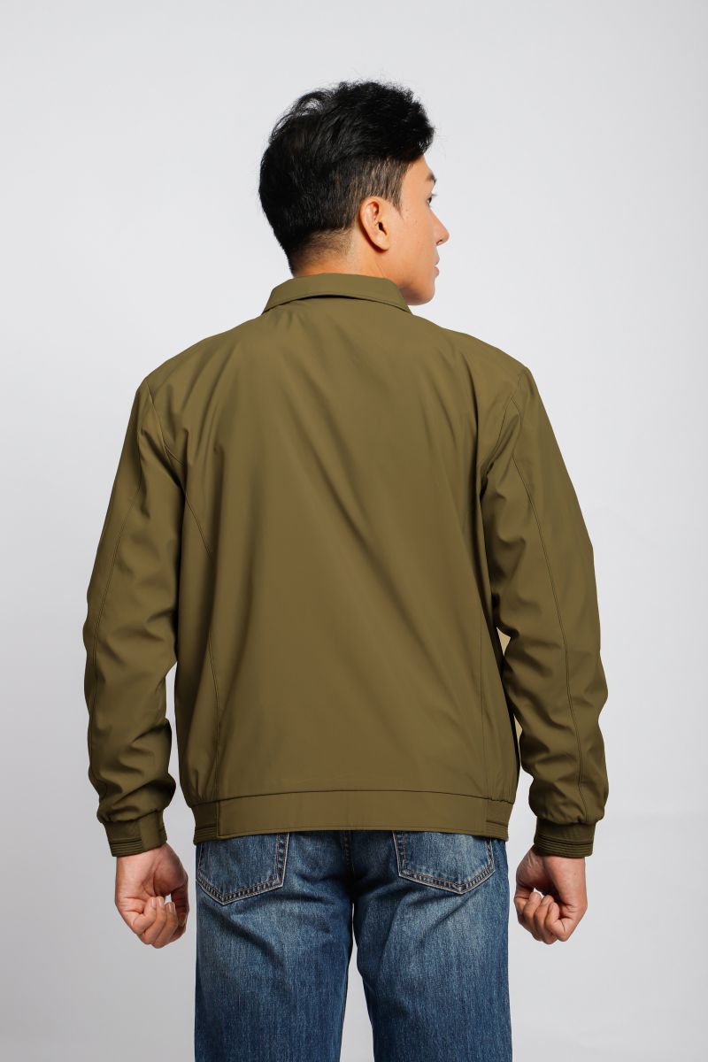 Áo jacket nam bonding cổ bẻ Novelty vàng kaki 2203152