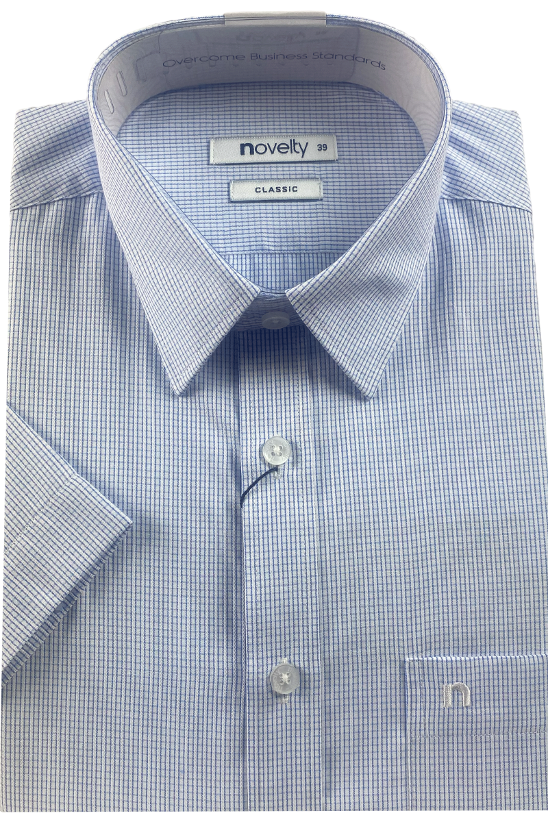 Áo sơ mi nam ngắn tay Novelty Classic Sọc nhỏ NSMMSNMTCC240351N Áo sơ mi nam ngắn tay Novelty Classic Sọc nhỏ NSMMSNMTCC240351N