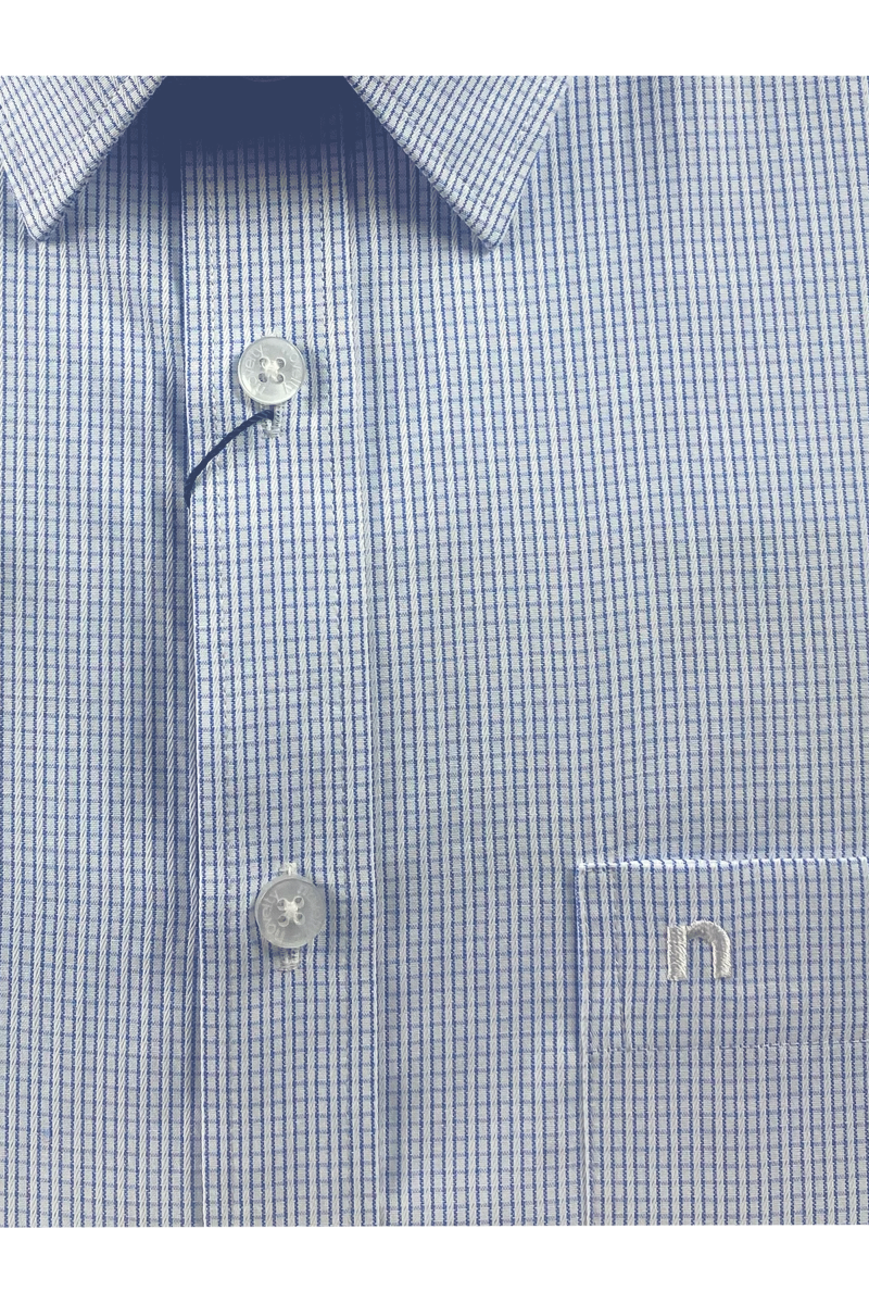 Áo sơ mi nam ngắn tay Novelty Classic Sọc nhỏ NSMMSNMTCC240351N