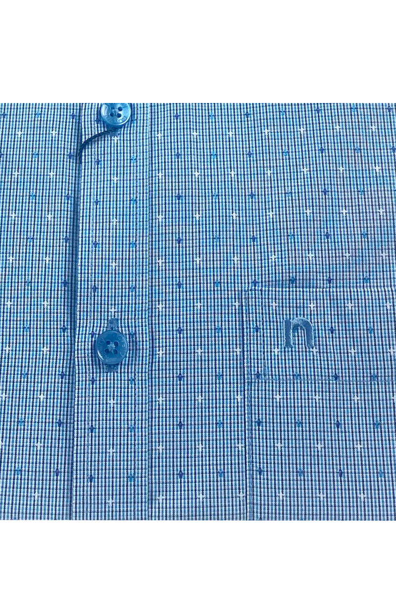 Áo sơ mi nam ngắn tay Novelty Regular fit Hoa văn NSMMINMTCR240348N