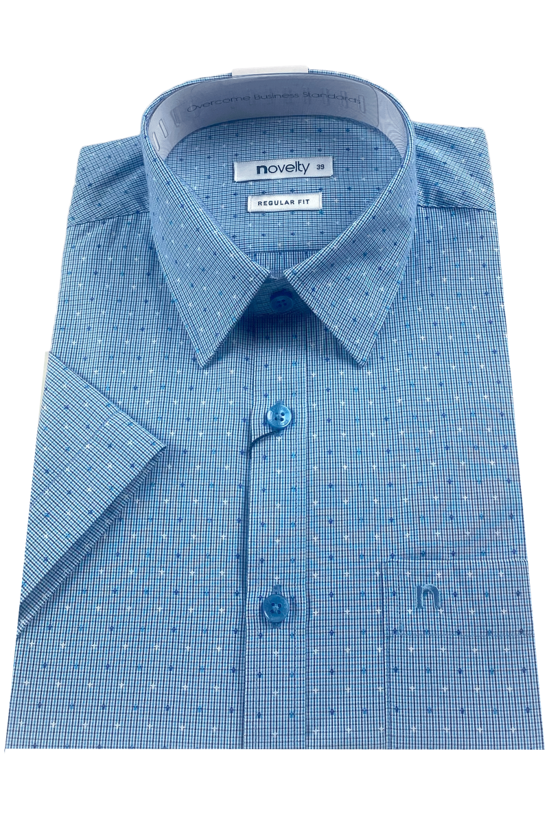 Áo sơ mi nam ngắn tay Novelty Regular fit Hoa văn NSMMINMTCR240348N