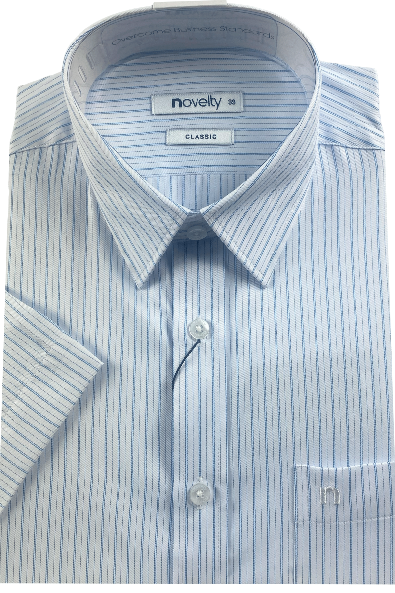 Áo sơ mi nam ngắn tay Novelty Classic Sọc NSMMSBMTCC240350N Áo sơ mi nam ngắn tay Novelty Classic Sọc NSMMSBMTCC240350N