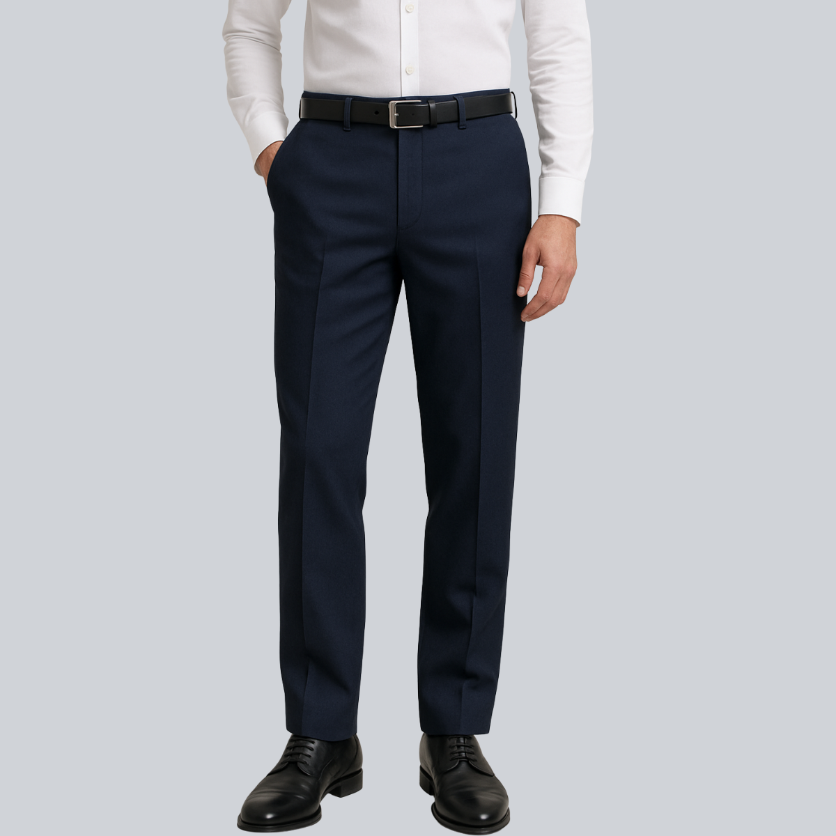COMBO QUẦN TÂY XANH ĐEN & ÁO SƠ MI TRẮNG NAM NOVELTY – REGULAR FIT-02
