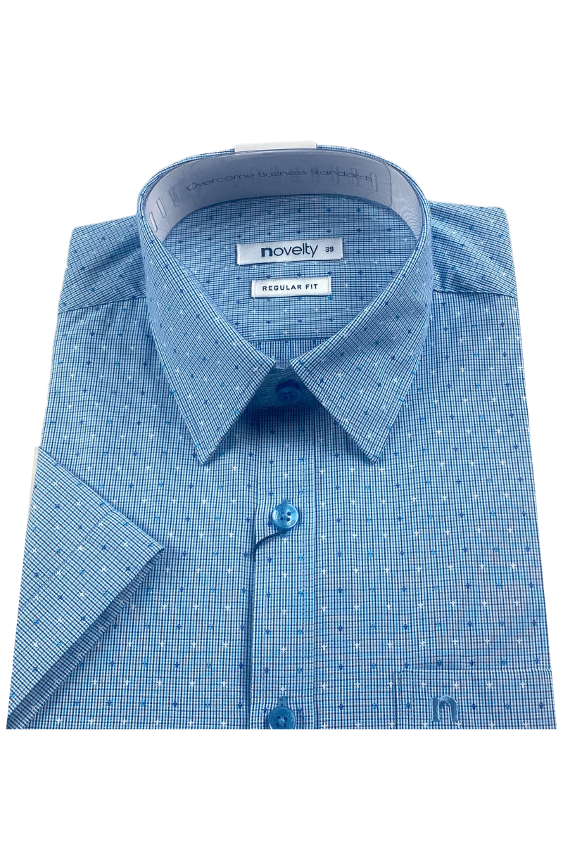 Áo sơ mi nam ngắn tay Novelty Regular fit Hoa văn NSMMINMTCR240348N