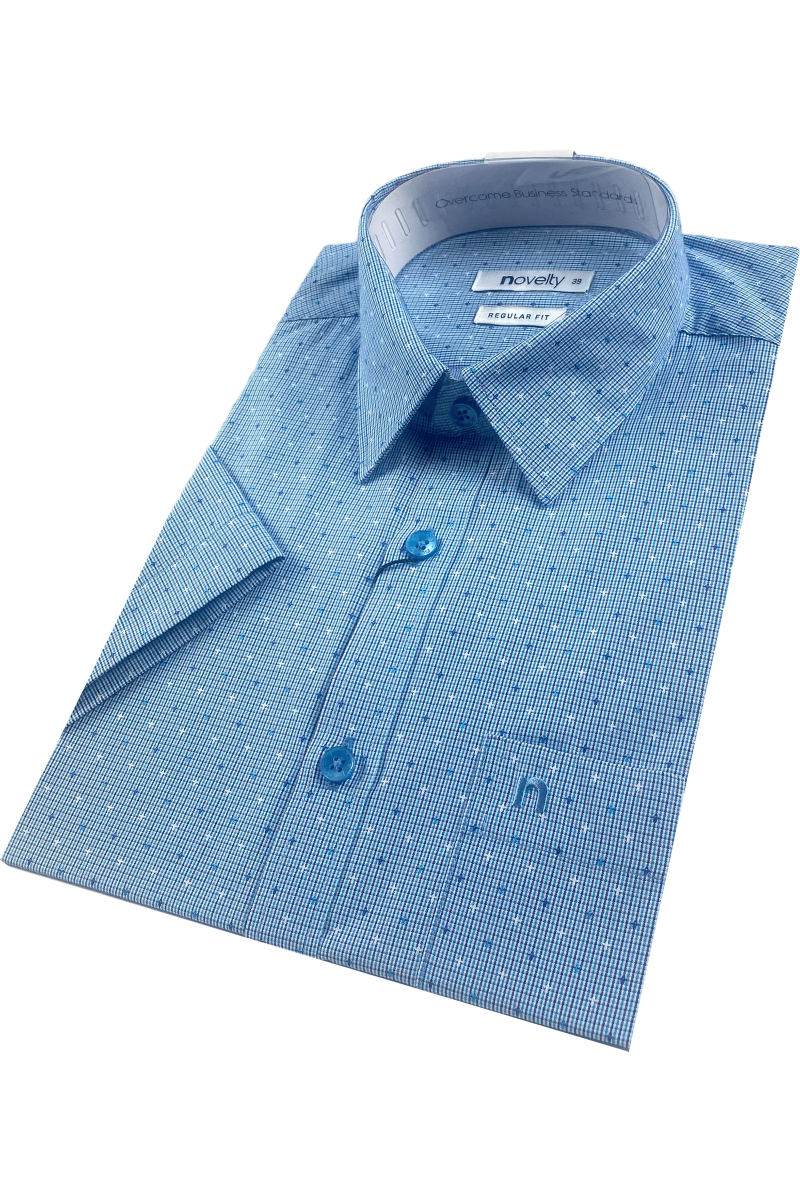Áo sơ mi nam ngắn tay Novelty Regular fit Hoa văn NSMMINMTCR240348N