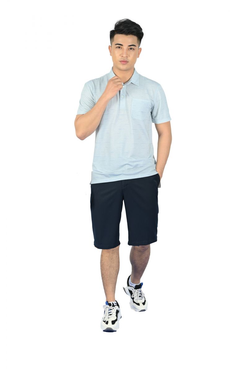 Quần tây short nam 0 ply màu đen Regular fit NQSMMDMTRR2201220