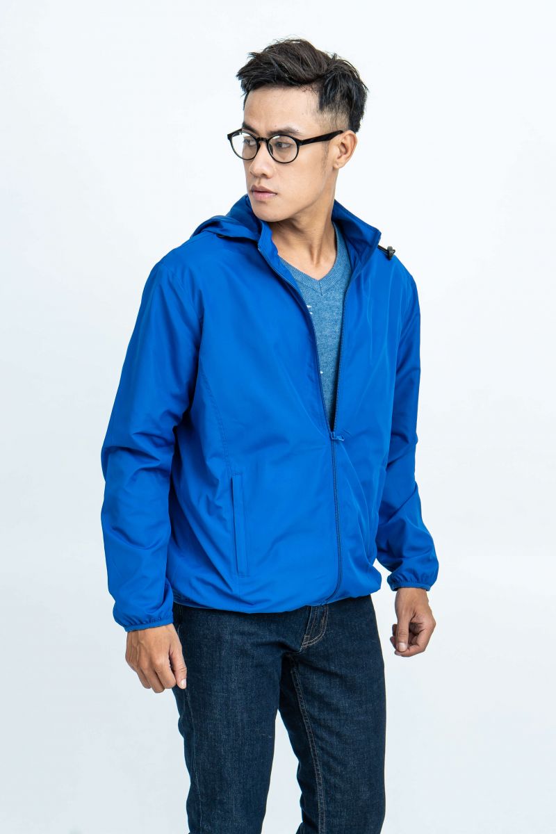 Áo Jacket nam Novelty 02 Lớp màu xanh Coban NJKMMDMPLR1806402