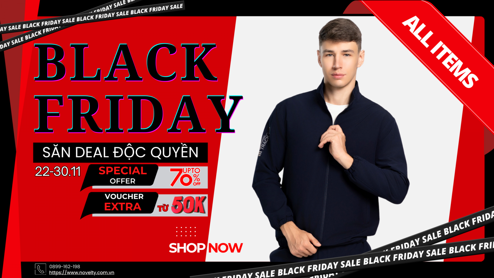 BLACK FRIDAY: ƯU ĐÃI CHẠM ĐỈNH 70% - ĐẶC QUYỀN MUA SẮM ONLINE