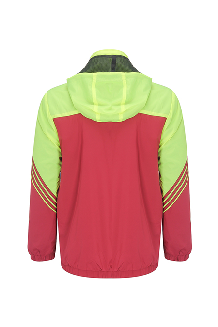 Áo Jacket nam Novelty 02 lớp nón rời thân phối màu xanh NJKMMDNPLR1705622