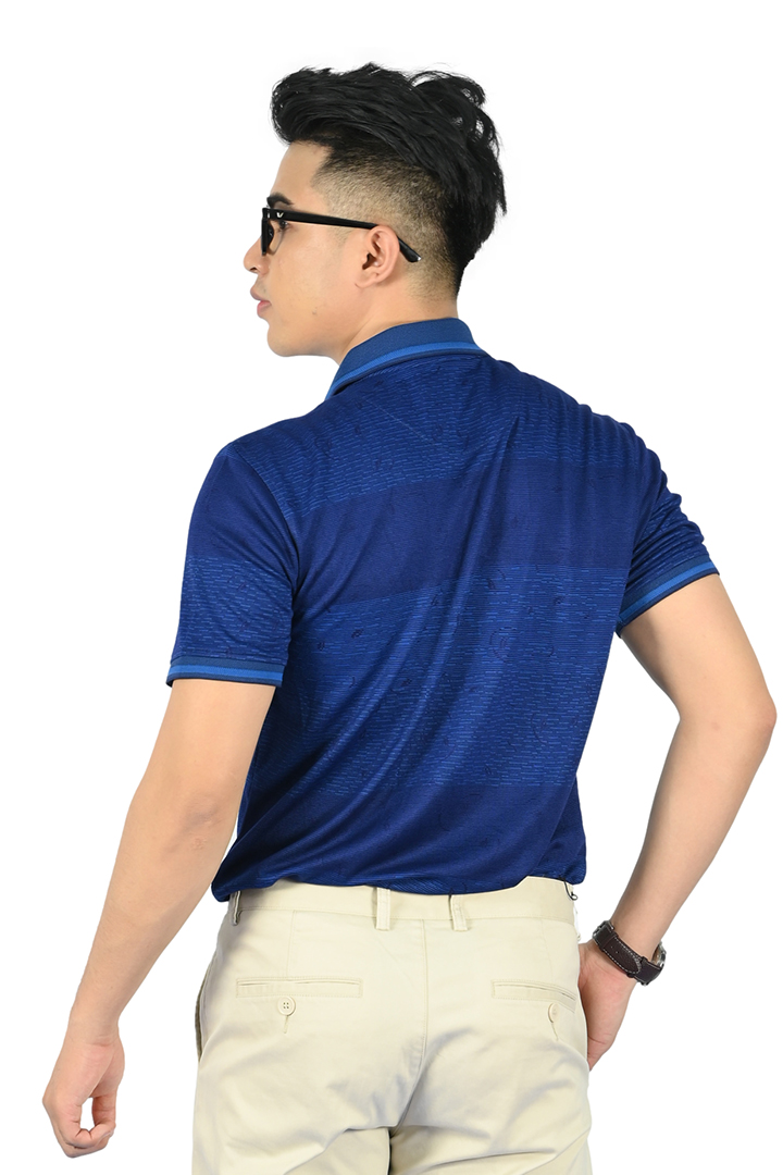 Áo Polo nam Novelty Regular fit Bamboo màu xanh đen NATMINMBPR210094N