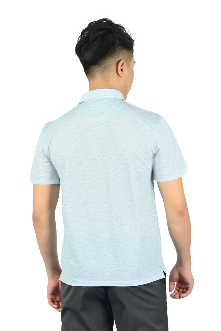 Áo Polo nam Novelty Regular fit Xanh da trời nhạt NATMINMCLR210070N