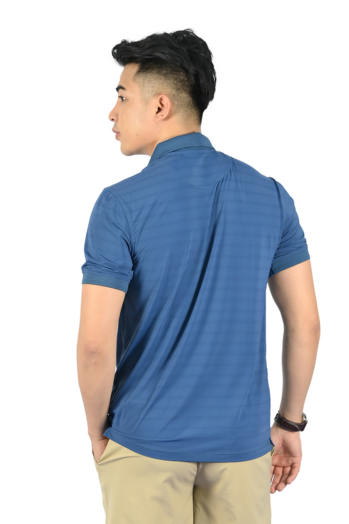 Áo thun Polo nam Novelty 210058 màu xanh cổ vịt