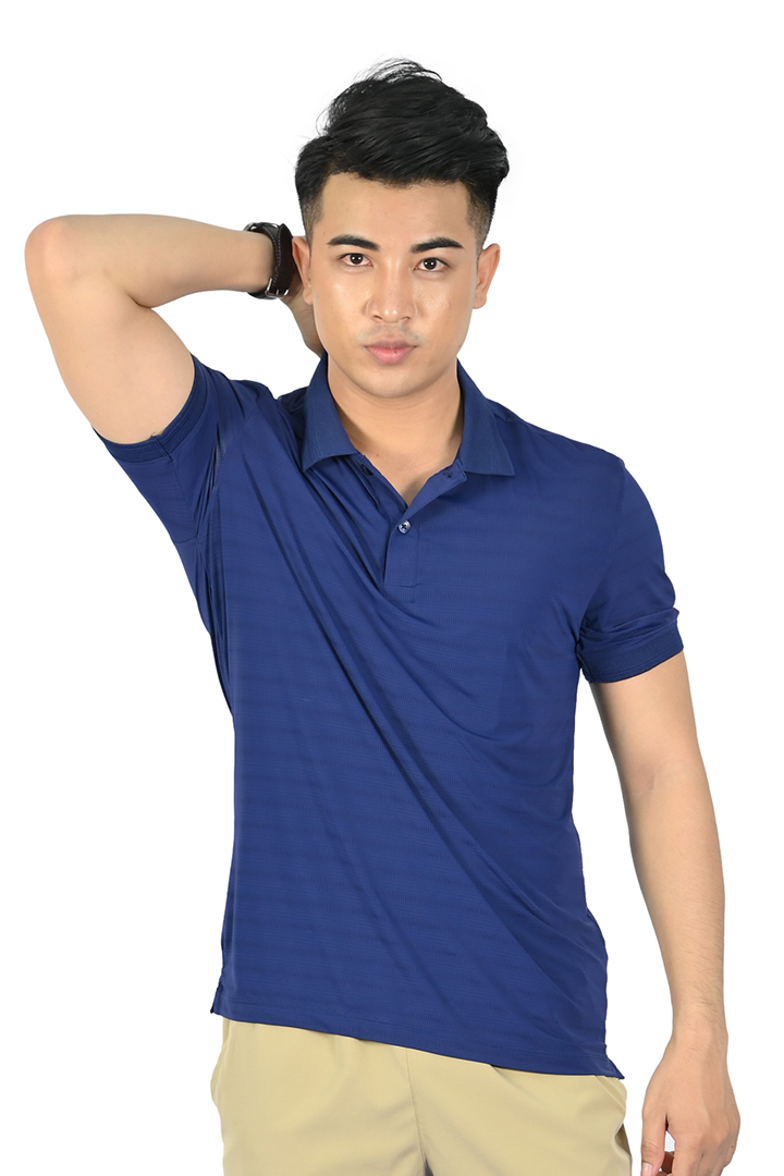 Áo Polo nam Novelty Regular fit màu xanh đen NATMMDMPSR210059N