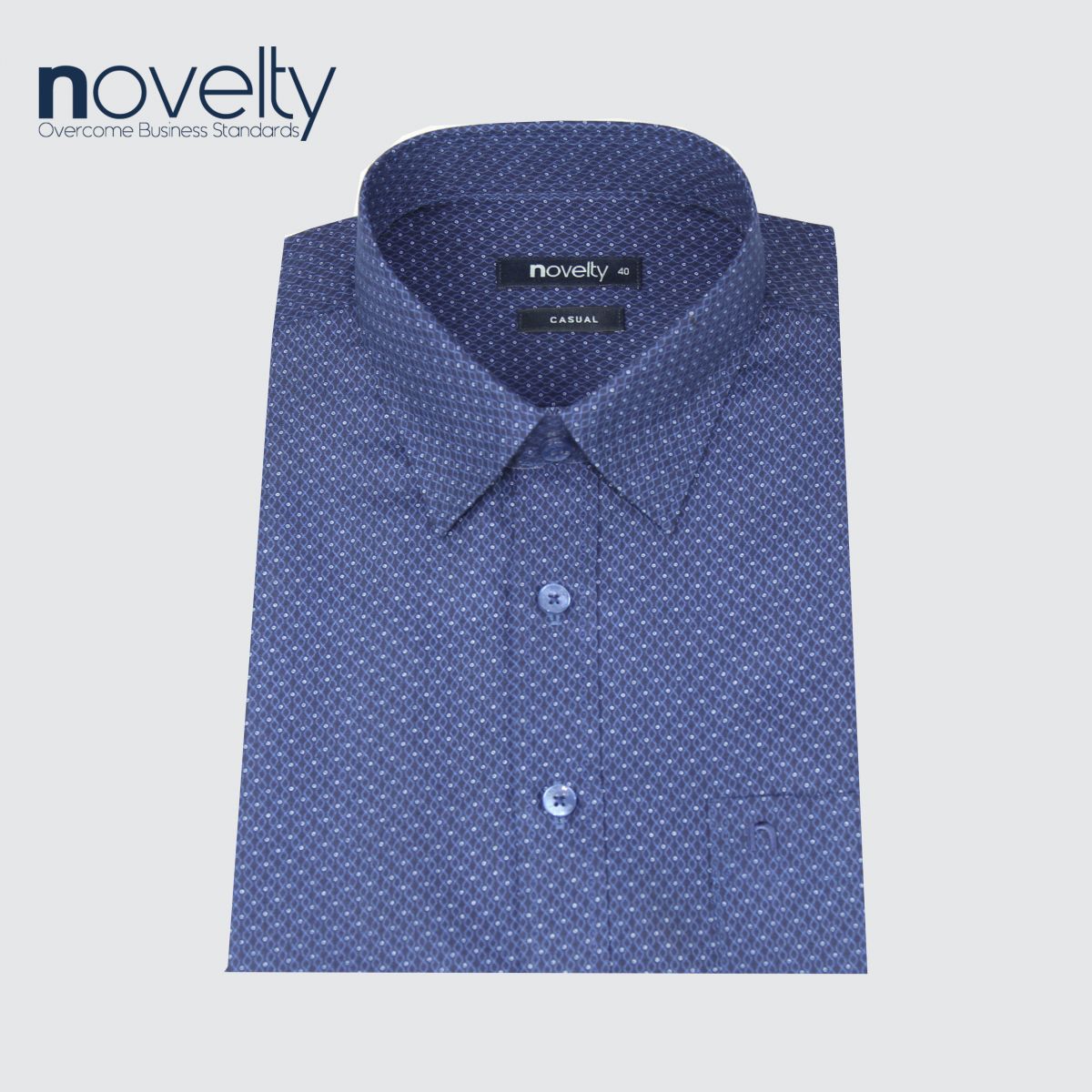 Áo sơ mi nam ngắn tay Novelty hoa văn Casual 220282N