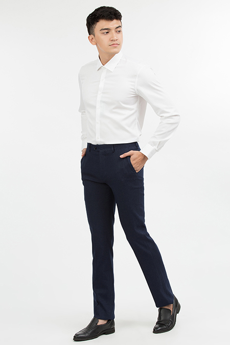 Quần tây Novelty Regular fit màu xanh đen NQTMMDMT3R1709920