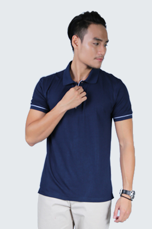 Áo Polo nam Novelty Regular fit Modal màu xanh Navy NATMMTMT3R180081N