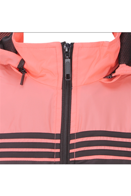 Áo Jacket nam Novelty 02 lớp nón rời thân phối màu cam NJKMMDNPLR1705612