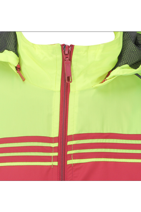 Áo Jacket nam Novelty 02 lớp nón rời thân phối màu xanh NJKMMDNPLR1705622