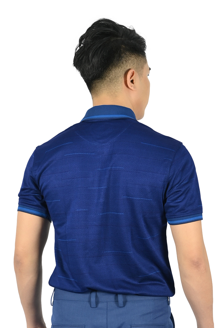 Áo Polo nam Novelty Regular fit Bamboo Màu xanh navy NATMINMBPR210093N