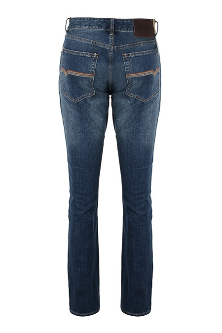 Quần Jeans nam Novelty Slim Straight xanh đen NQJMMTNCSI1701150