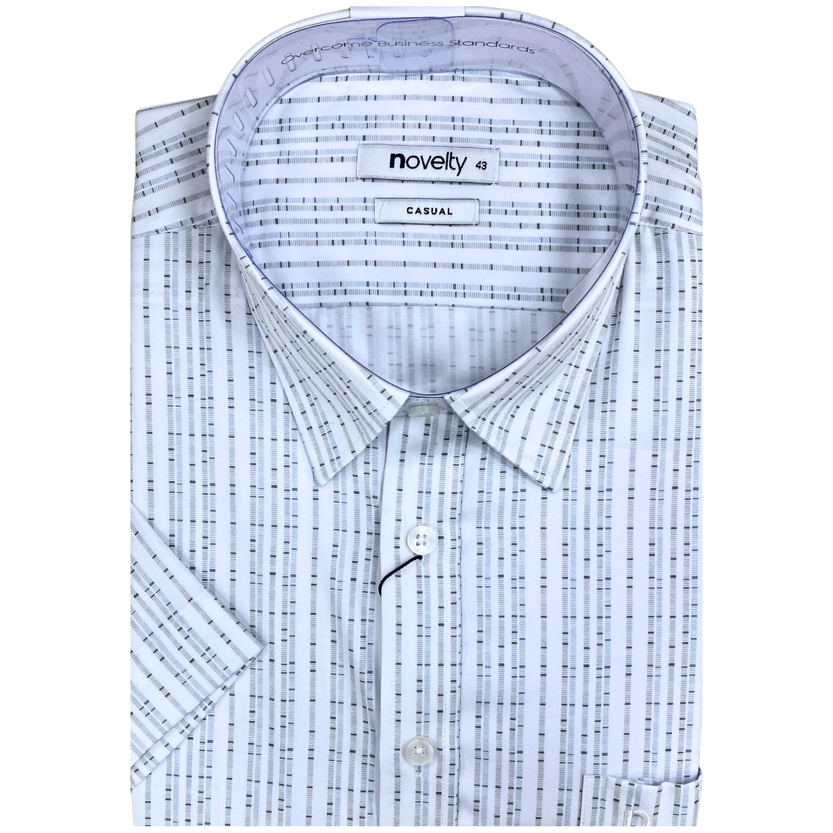 Áo sơ mi nam ngắn tay Novelty Casual Hoa văn NSMMINMSPB240461N Áo sơ mi nam ngắn tay Novelty Casual Hoa văn NSMMINMSPB240461N