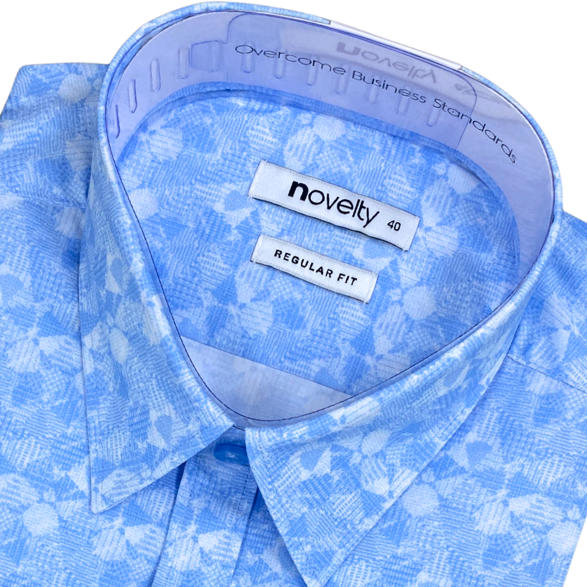 Áo sơ mi nam ngắn tay Novelty Regular fit Hoa văn NSMMINMMSR240580N