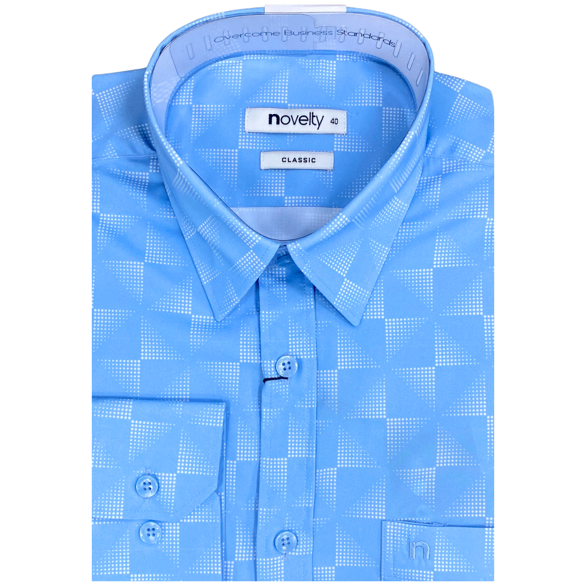 Áo sơ mi nam dài tay Novelty Regular fit Hoa văn NSMMINMMSC240574D Áo sơ mi nam dài tay Novelty Regular fit Hoa văn NSMMINMMSC240574D