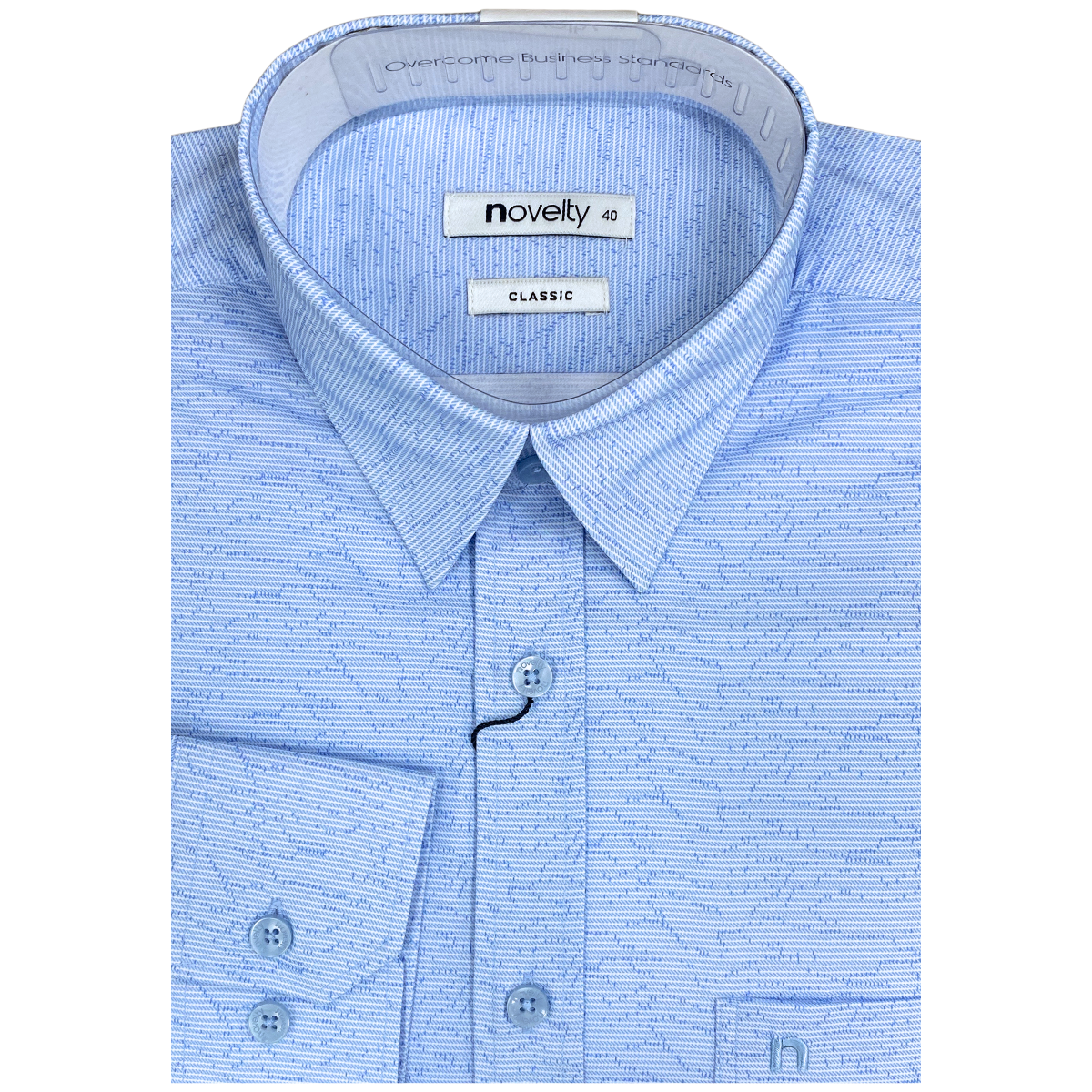 Áo sơ mi nam dài tay Novelty Classic Hoa văn NSMMINMMSC240575D Áo sơ mi nam dài tay Novelty Classic Hoa văn NSMMINMMSC240575D