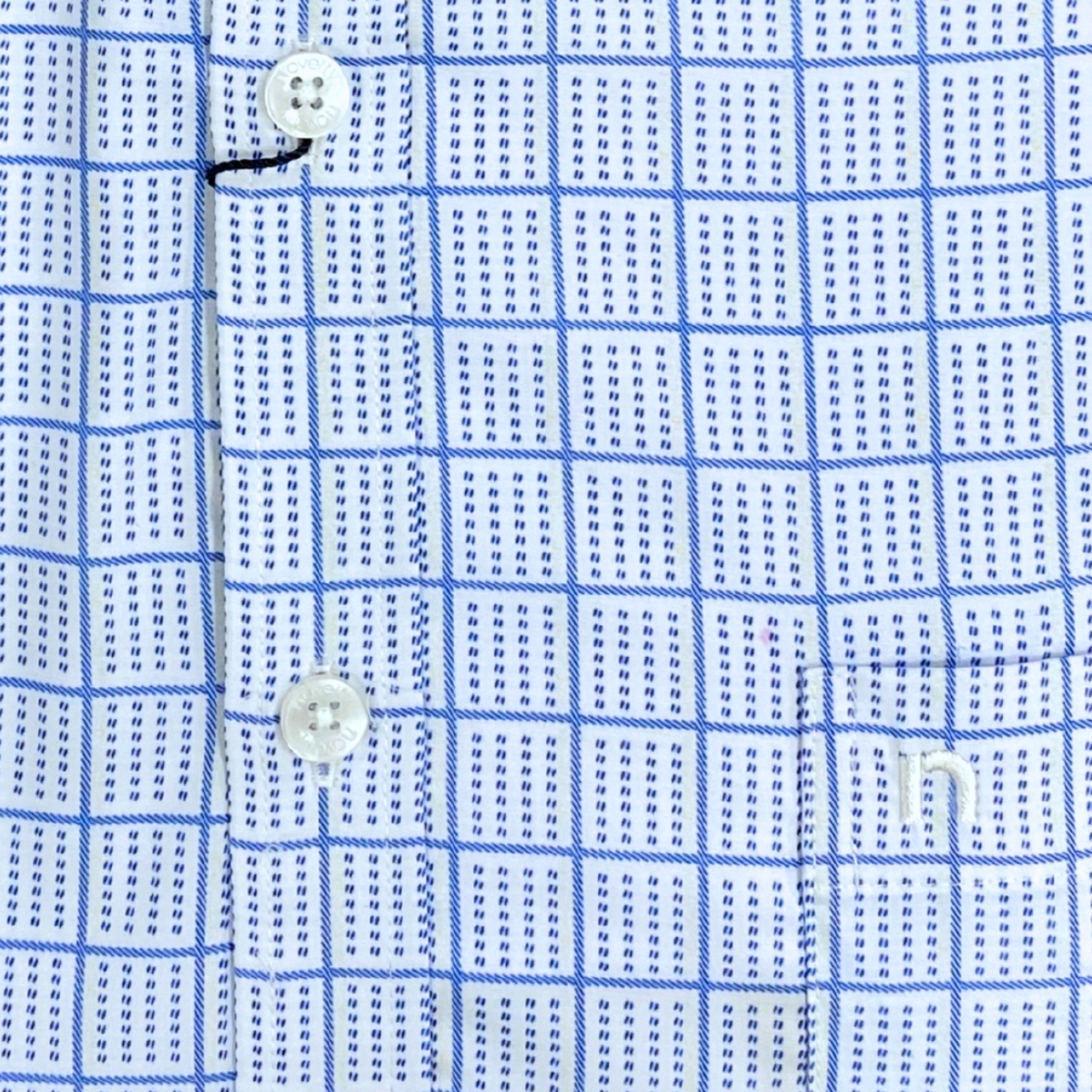 Áo sơ mi nam ngắn tay Novelty Regular fit Caro lớn NSMMCLMMSR240577N