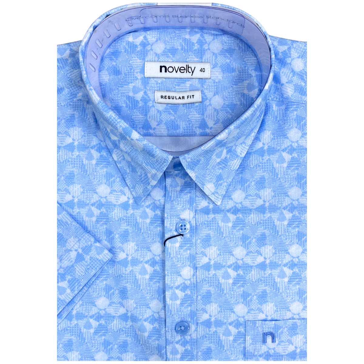 Áo sơ mi nam ngắn tay Novelty Regular fit Hoa văn NSMMINMMSR240580N Áo sơ mi nam ngắn tay Novelty Regular fit Hoa văn NSMMINMMSR240580N